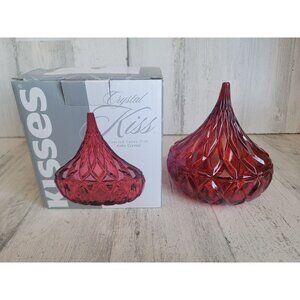 Shannon crystals red Hershey kisses Ruby candy dish